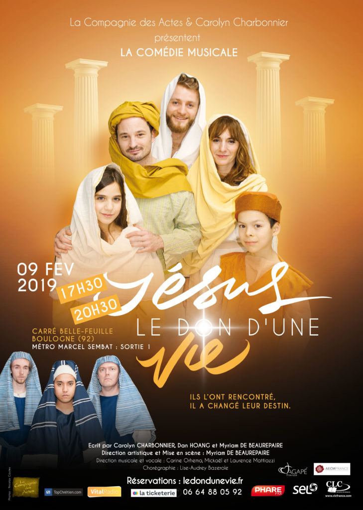 Affiche Comédie Musicale Jésus Le don d'une vie 09/02/2019